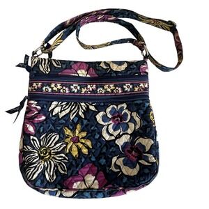 Vera Bradley Hipster Mailbag Retired African Violet Pockets Crossbody Floral